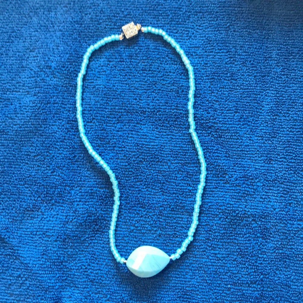 Necklace with crystal clasp